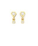 Penta Diamond Drops Earrings