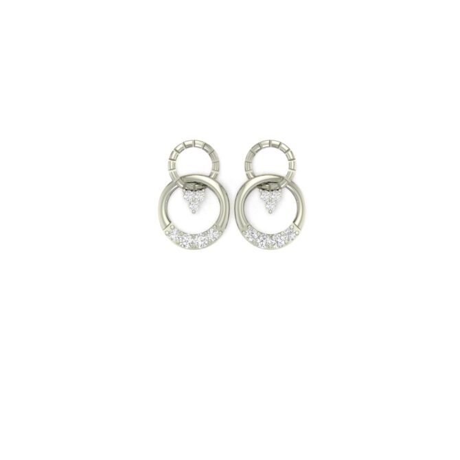 Double Loop Diamond Brilliance Earrings