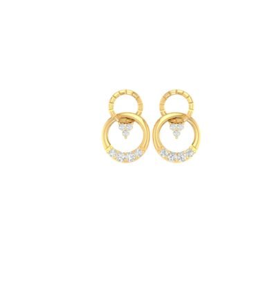 Double Loop Diamond Brilliance Earrings