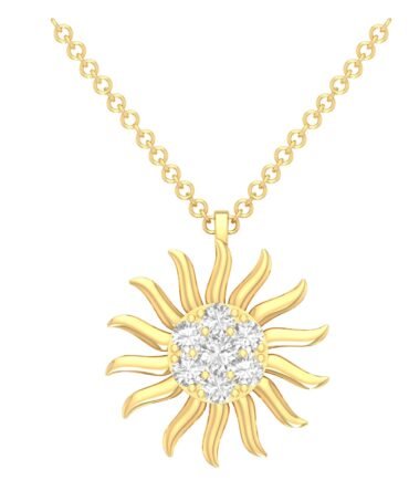 Golden Sunray Pendant