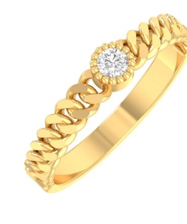 Braided Loop Diamond Ring