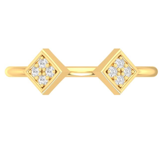 Square Embrace Diamond Ring