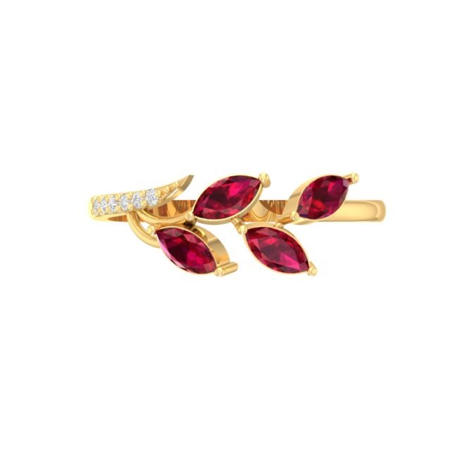 Adelina Gold Diamond Ring - Image 2