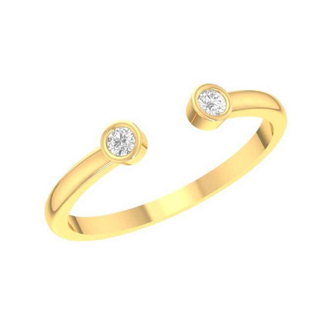 Minimalist Gold Diamond Ring