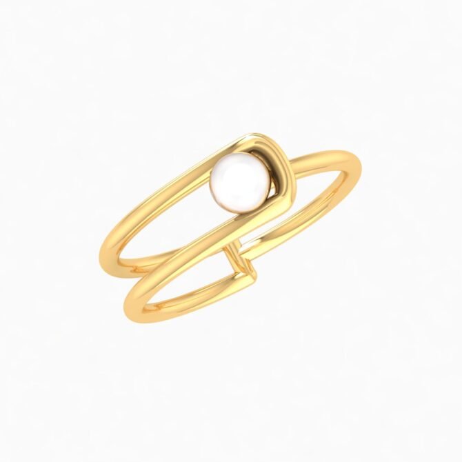 Amara Gold Pearl Ring